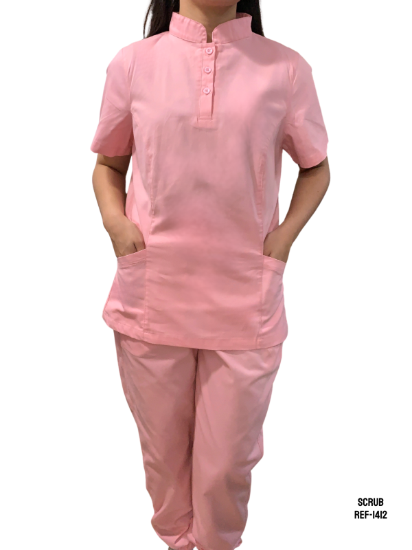 SCRUB CIRÚRGICO GOLA PADRE FEMININO BRIM LEVE - 1412