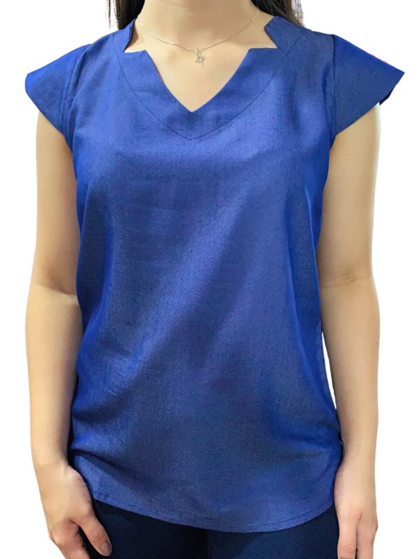 BLUSA SOCIAL ESTRELA EM DENIN SPAN - 53