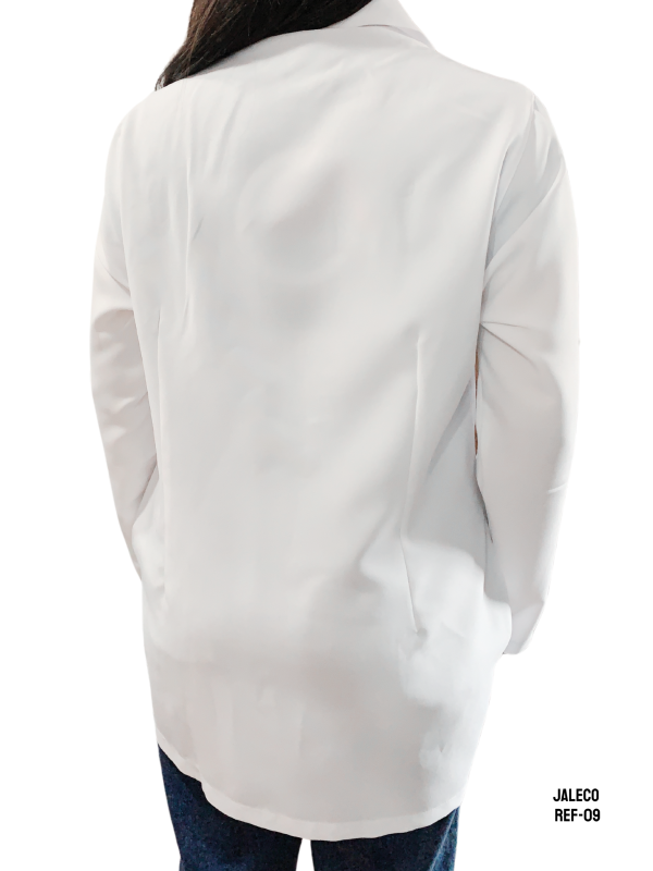 JALECO FEMININO M/L GOLA SPORT COM RECORTE OXFORD - 09