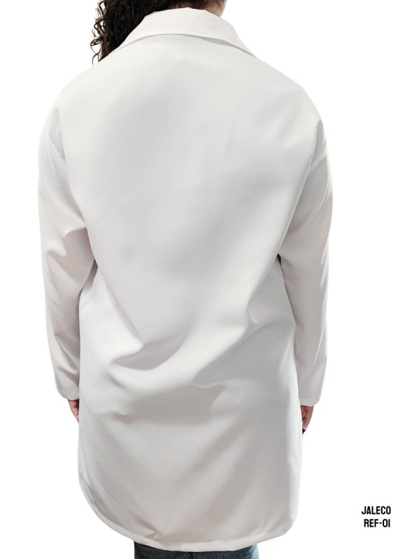JALECO UNISSEX M/L OXFORD COM TAPA BOTÃO - 01