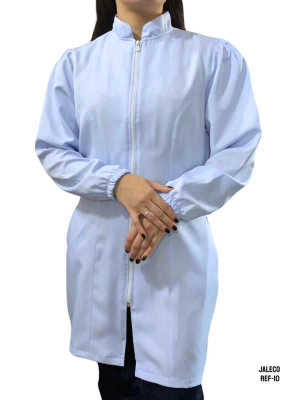 JALECO FEM. M/L C/ZIPER - GABARDINE - 10