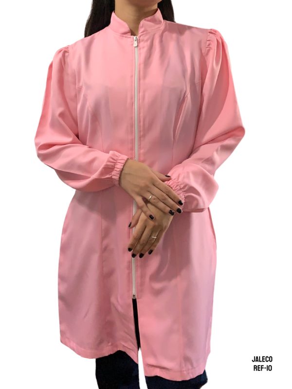 JALECO FEM. M/L C/ZIPER - GABARDINE - 10