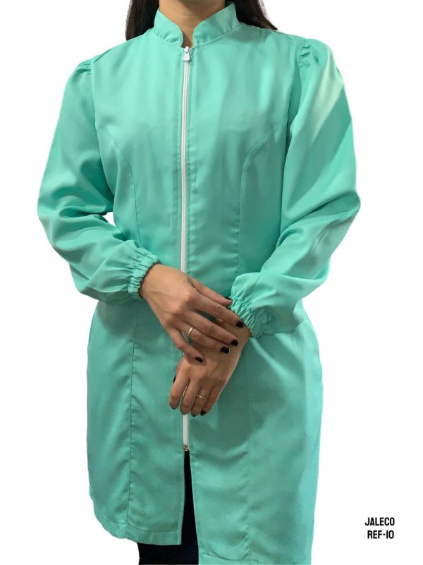 JALECO FEM. M/L C/ZIPER - GABARDINE - 10