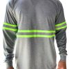 CAMISETA MASCULINA ML COM FAIXA REFLETIVA - 207-B