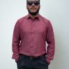 2 CAMISA SOCIAL MANGA LONGA MASCULINA EM DENIM SPAN - REF 72