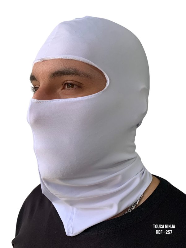 TOUCA NINJA EM SUPLEX BRANCA - REF 257