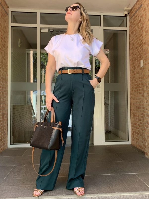 CALÇA SOCIAL FEM SEMI PANTALONA - 81